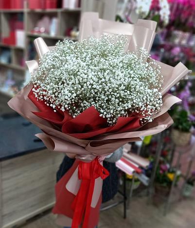 Букет цветов из: Гипсофила в Поселок совхоза Раменский