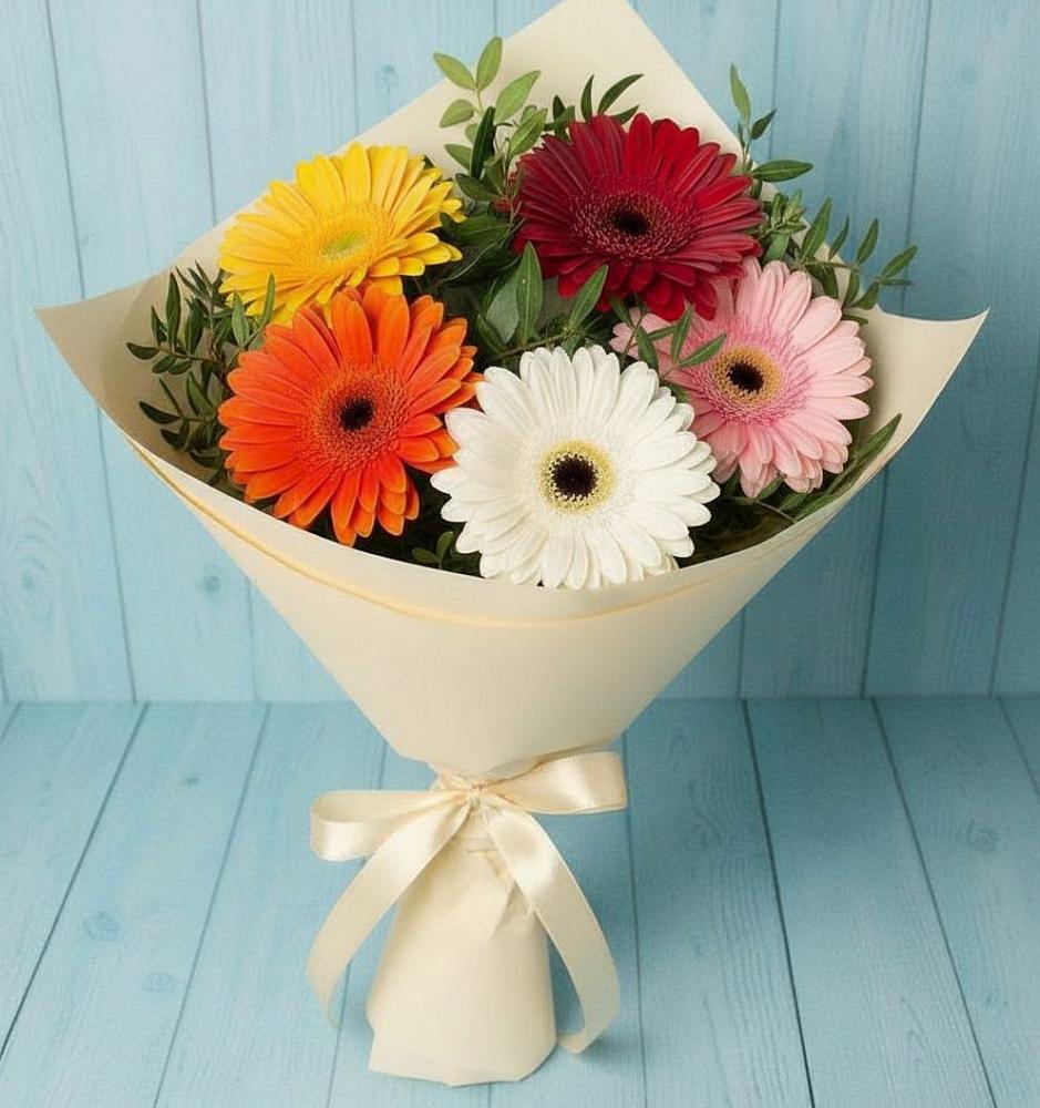 Букет цветов из: Герберы в Поселок совхоза Раменский