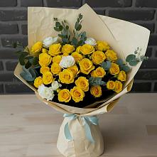 Букет цветов из:  Розы #REPLACE_PRED# Поселок совхоза Раменский