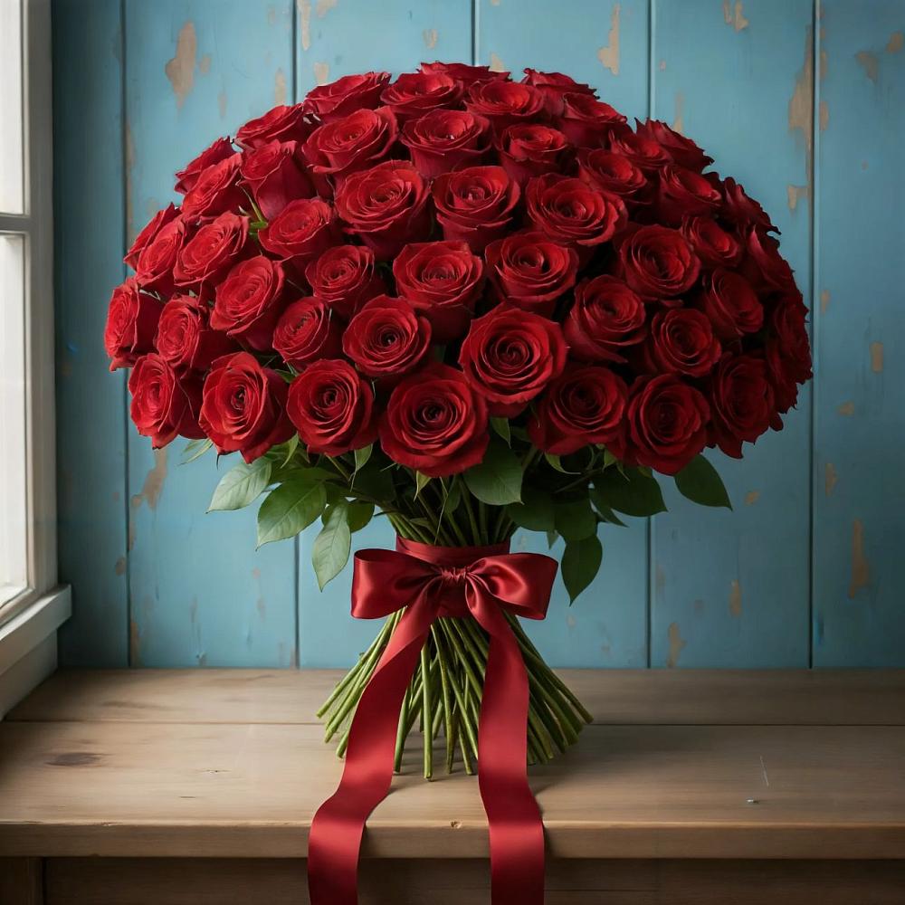 Букет Красные розы Блэк Меджик в Поселок совхоза Раменский