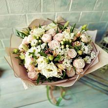 Букет цветов из:  Альстромерии, Розы и Хризантемы #REPLACE_PRED# Поселок совхоза Раменский