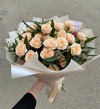 Букет Кремовые розы Латте в Поселок совхоза Раменский