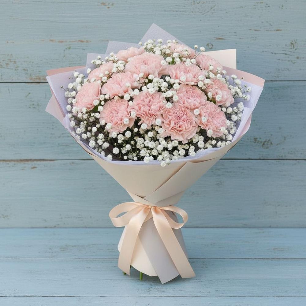 Букет цветов из: Гвоздики в Поселок совхоза Раменский