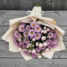 Букет цветов из:  Розы и Хризантемы в Поселок совхоза Раменский