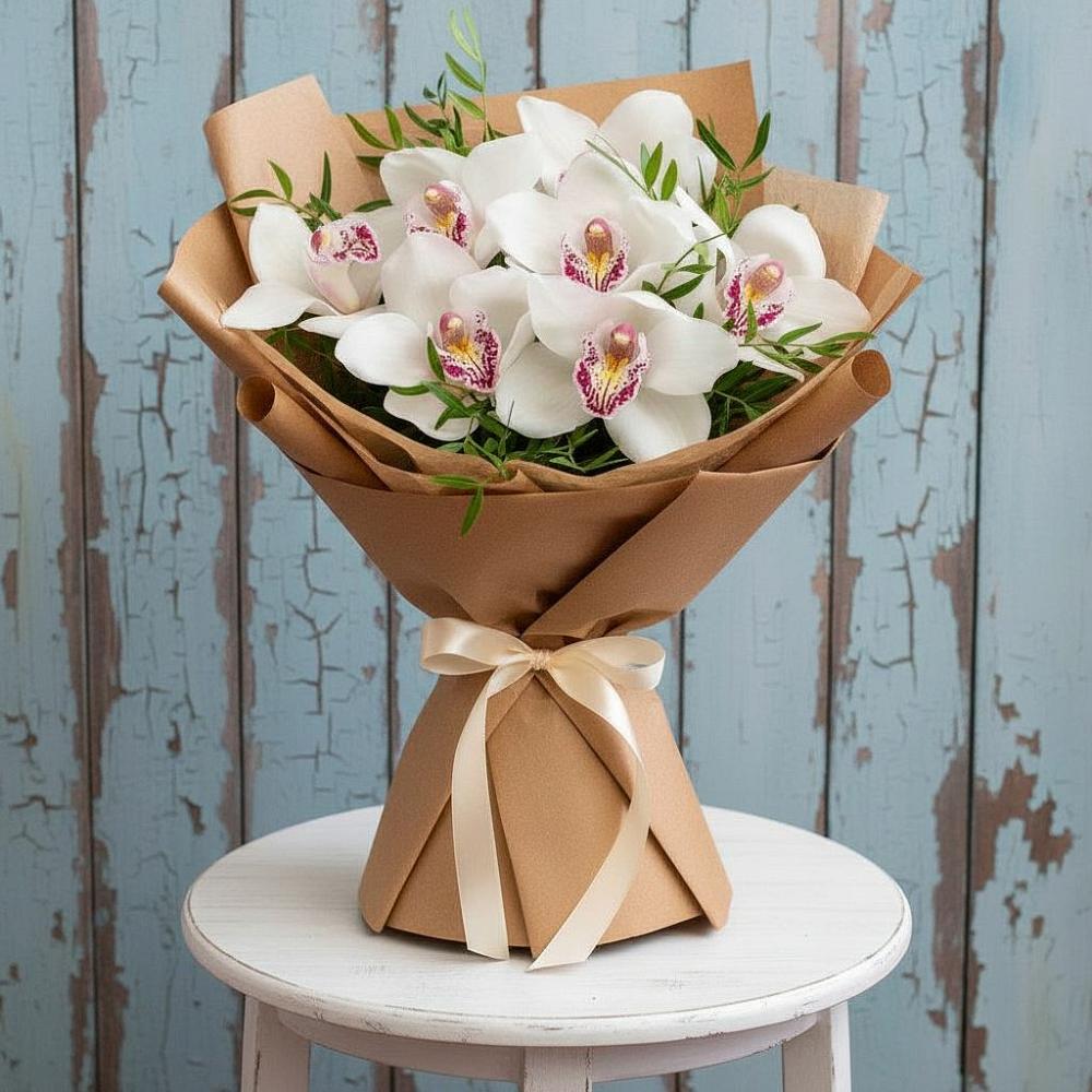 Букет цветов из: Орхидеи и Розы в Поселок совхоза Раменский