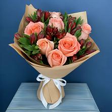Букет цветов из:  Розы и Альстромерии #REPLACE_PRED# Поселок совхоза Раменский