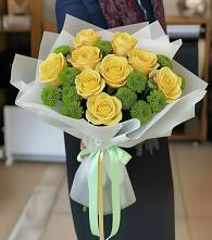 Букет цветов из:  Хризантемы и Розы #REPLACE_PRED# Поселок совхоза Раменский