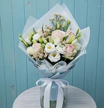 Букет цветов из:  Розы и Лизиантусы в Поселок совхоза Раменский