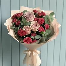 Букет цветов из:  Гвоздики и Розы #REPLACE_PRED# Поселок совхоза Раменский