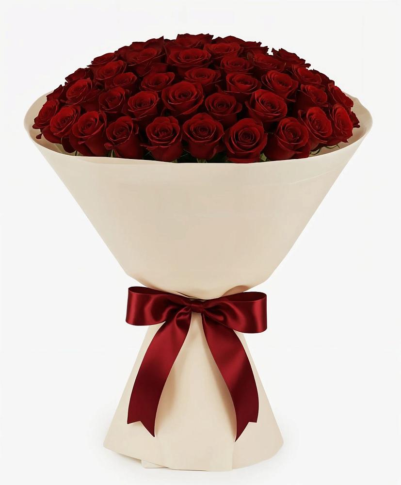 Букет 101 Бордовая роза Блэк Бакарра в Поселок совхоза Раменский