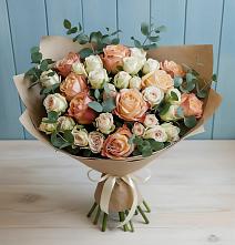 Букет цветов из:  Альстромерии и Розы #REPLACE_PRED# Поселок совхоза Раменский