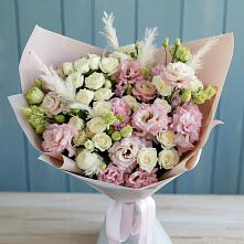 Букет цветов из:  Альстромерии и Розы в Поселок совхоза Раменский