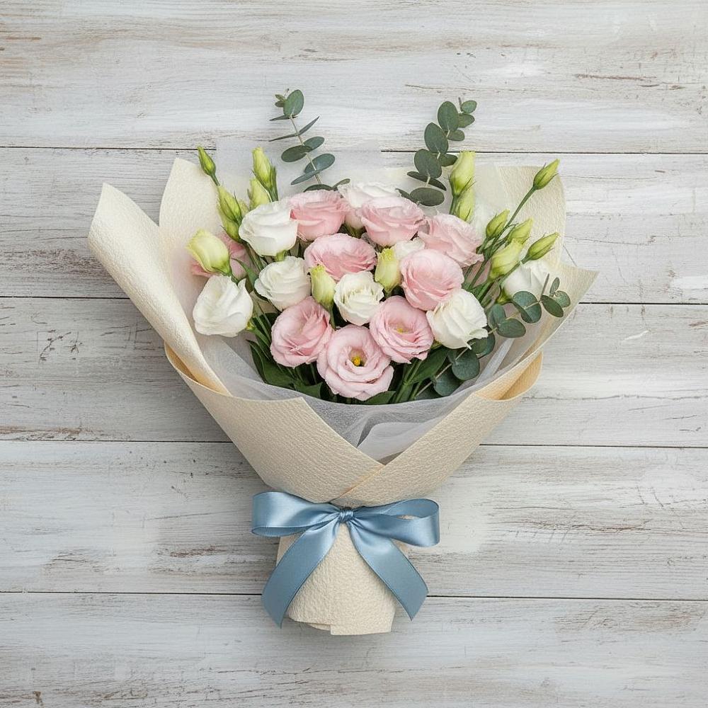 Букет цветов из: Лизиантусы в Поселок совхоза Раменский